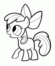 Apple Bloom the sister of Applejack