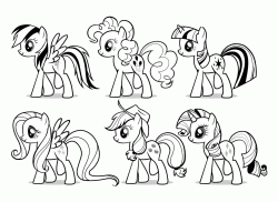 My Little Pony all together