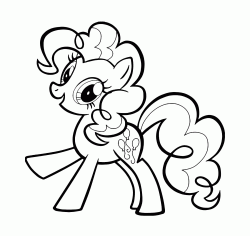 Pinkie Pie with a very happy look