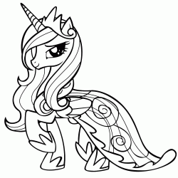 Princess Celestia is a majestic winged unicorn