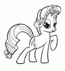 Rarity with the crown between the thick broom