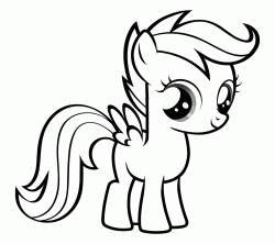 Scootaloo is a Pegasus Pony student