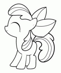 The little Apple Bloom happy