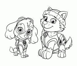 "PAW Patrol" coloring pages