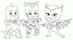 Connor Amaya and Greg disguised as Catboy Owlette and Gekko
