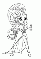 Zeta the enemy of Shimmer and Shine with a potion in his hand