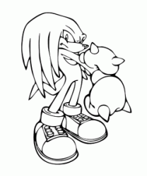 Knuckles the Echidna is angry
