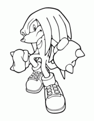 Knuckles the Echidna the hard of the group