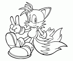 disegni da tails exe , tails exe da stampare