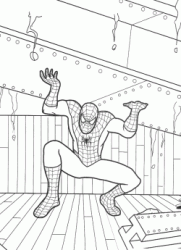 Spiderman raises a beam