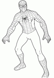 Spiderman standing