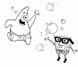 Patrick Star runs to SpongeBob
