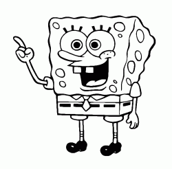 Spongebob gets a raised finger