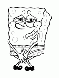 SpongeBob keeps peeing