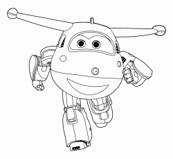 Jett young and fast plane of Super Wings