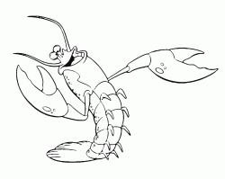 A lobster dances and sings