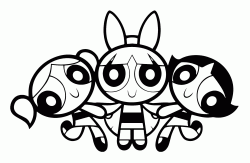 The Powerpuff Girls hold hands