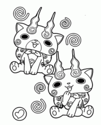 Komasan and Komajiro the two Yo kai together