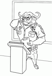 Chief Bogo looks over his glasses
