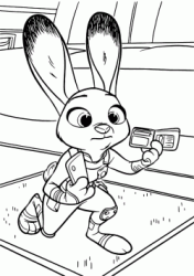 The Bunny Judy Hopps runs with a document in hand